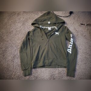 PINK Victoria's Secret Olive Hoodie